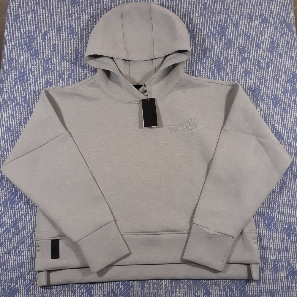 UNRL Luxbreak Oversized Hoodie Womens Medium Gray Pullover Sweatshirt NEW